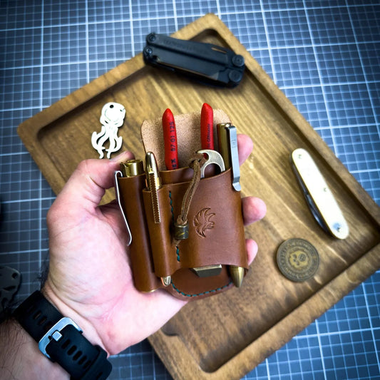 Leather EDC Organizer With Belt Loop