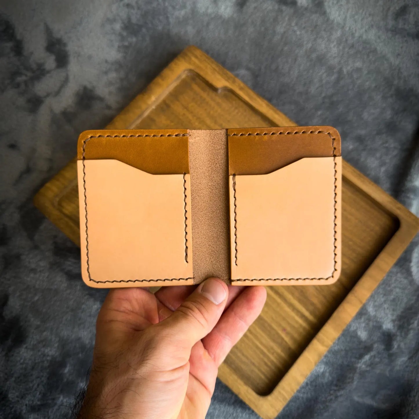 Handmade Bifold Leather Wallet