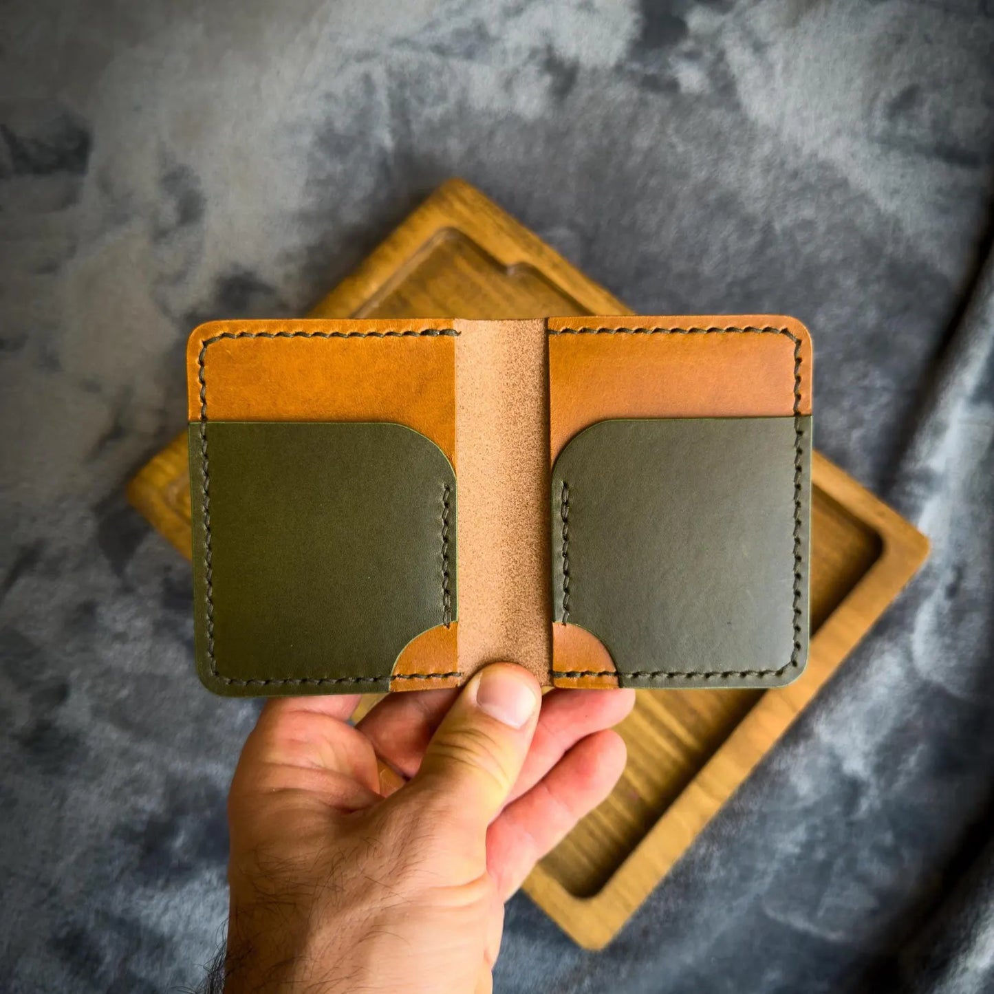 Handmade Bifold Leather Wallet