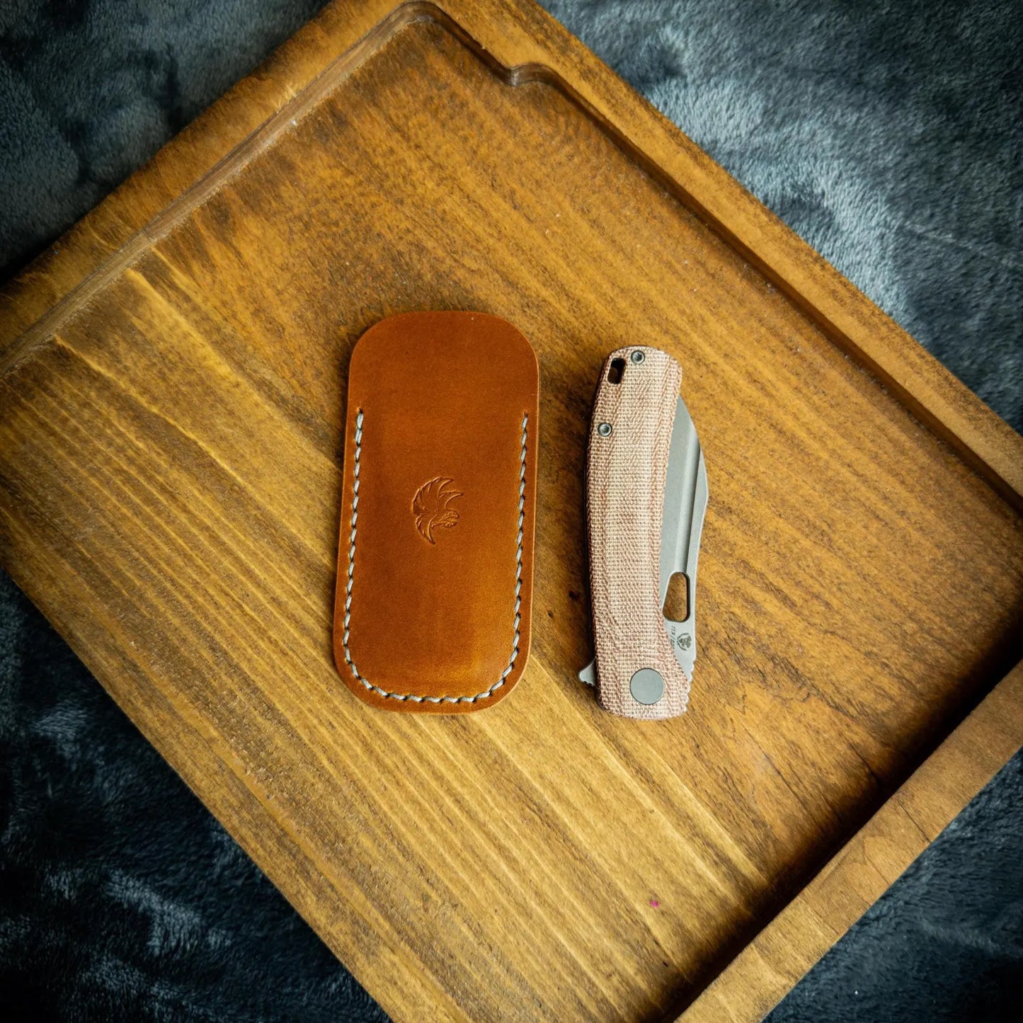Folding Knife Leather Slip