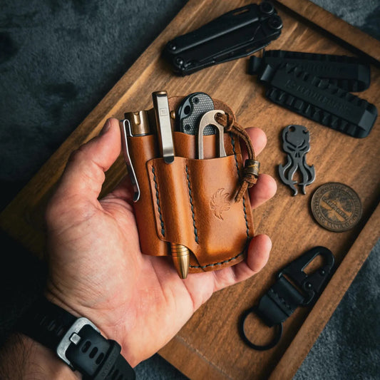 Leather Edc Pocket Organizer