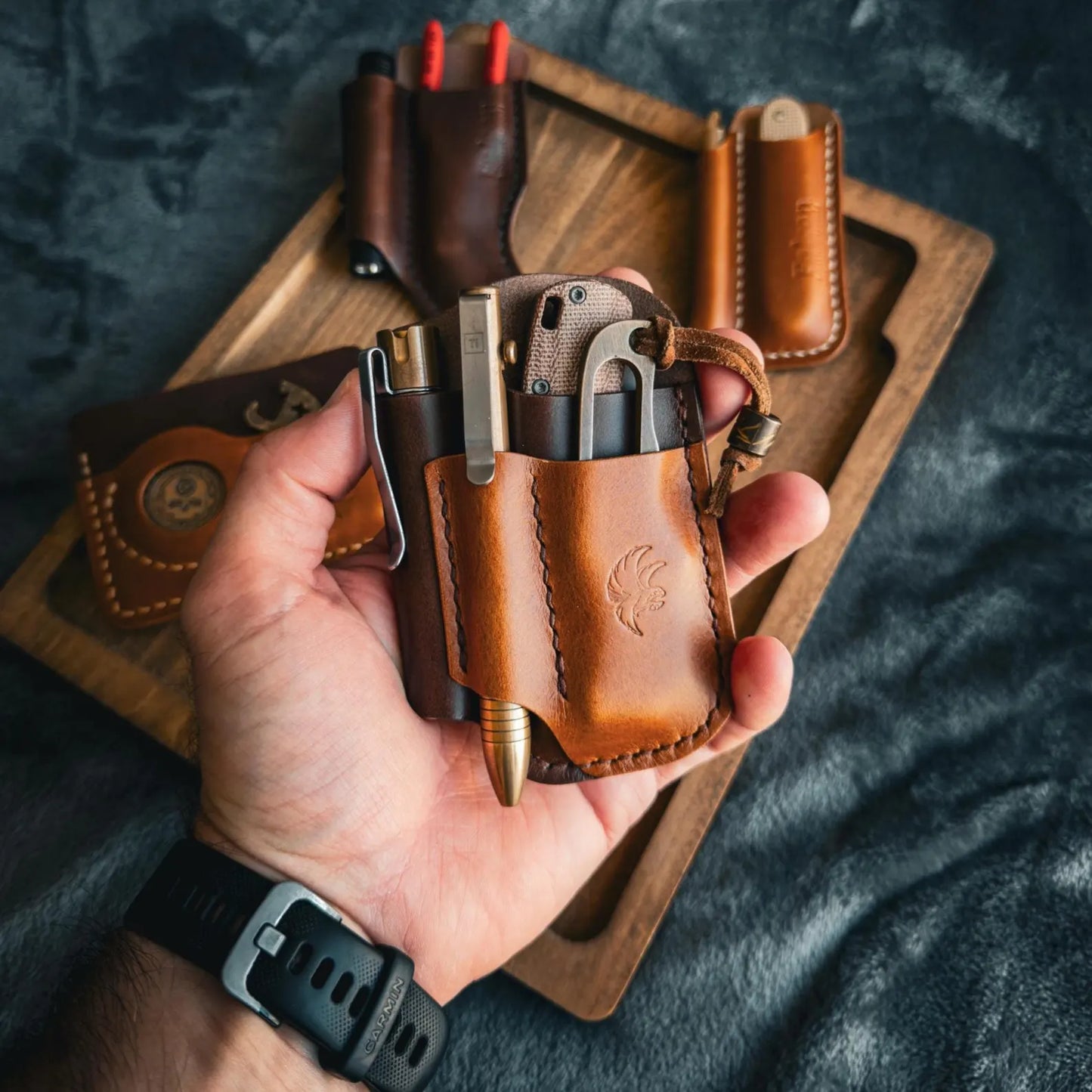 Leather Edc Pocket Organizer