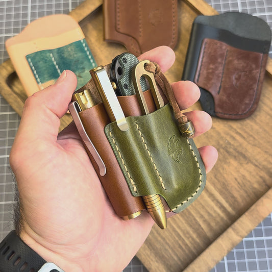 Leather Edc Pocket Organizer