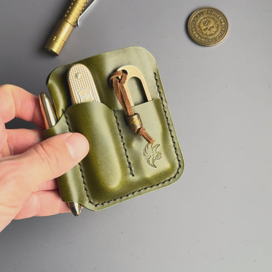 Handmade Leather EDC Caddy | Pocket Organizer