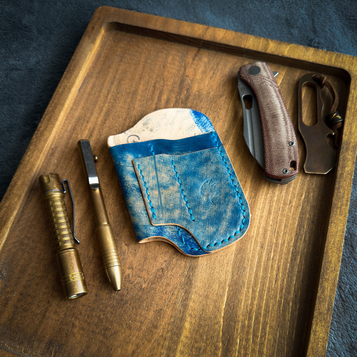 EDC-Taschen-Organizer aus Leder