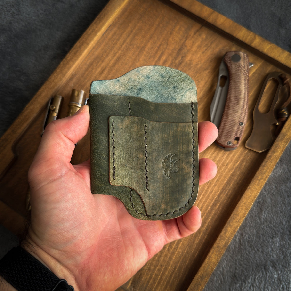 EDC-Taschen-Organizer aus Leder