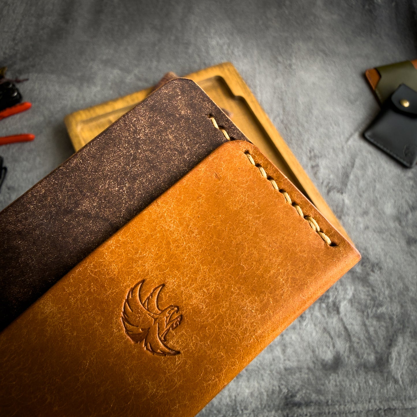 Minimalist Brown & Olmo Leather Wallet