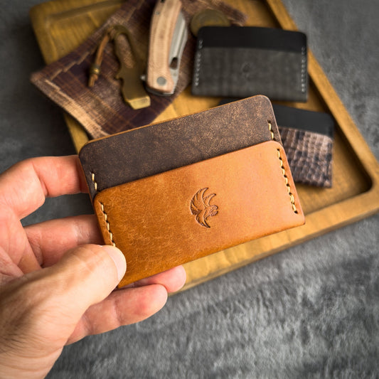 Minimalist Brown & Olmo Leather Wallet