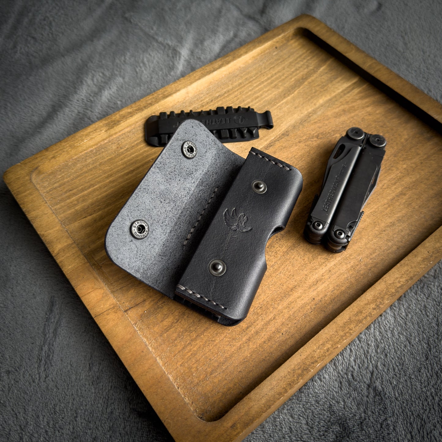 Leather Sheath for Leatherman Multitool (Wave+, Arc, Rebar, Skeletool, Charge+)