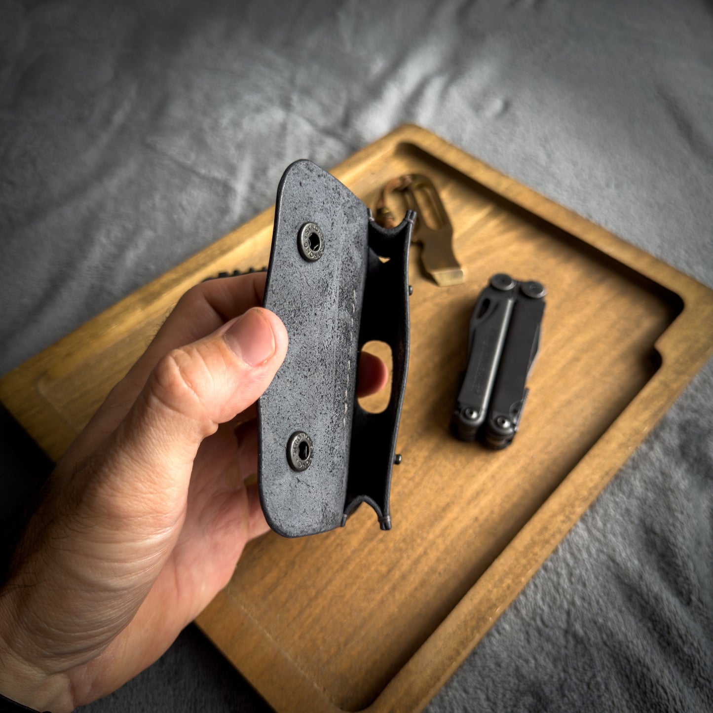 Leather Sheath for Leatherman Multitool (Wave+, Arc, Rebar, Skeletool, Charge+)