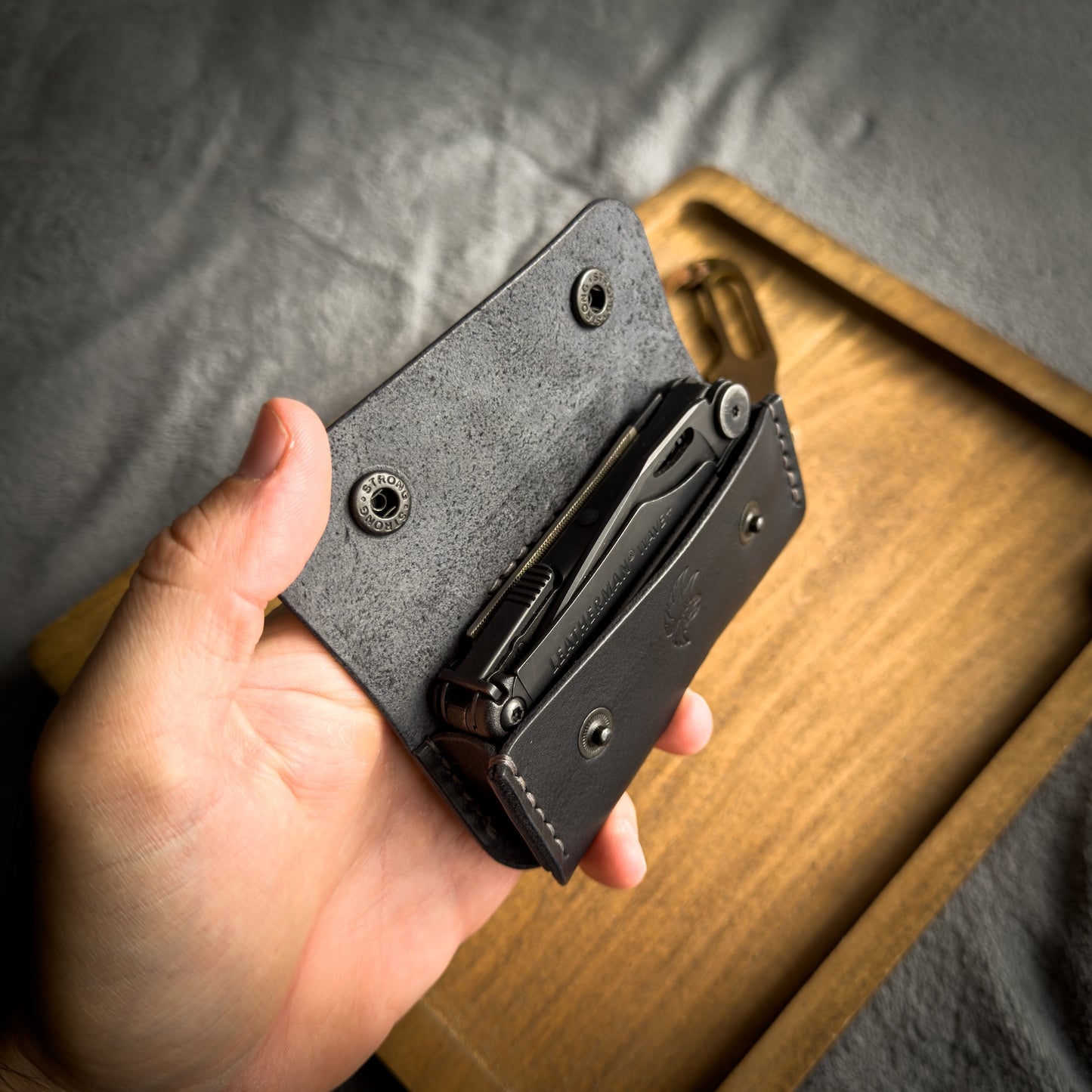 Leather Sheath for Leatherman Multitool (Wave+, Arc, Rebar, Skeletool, Charge+)