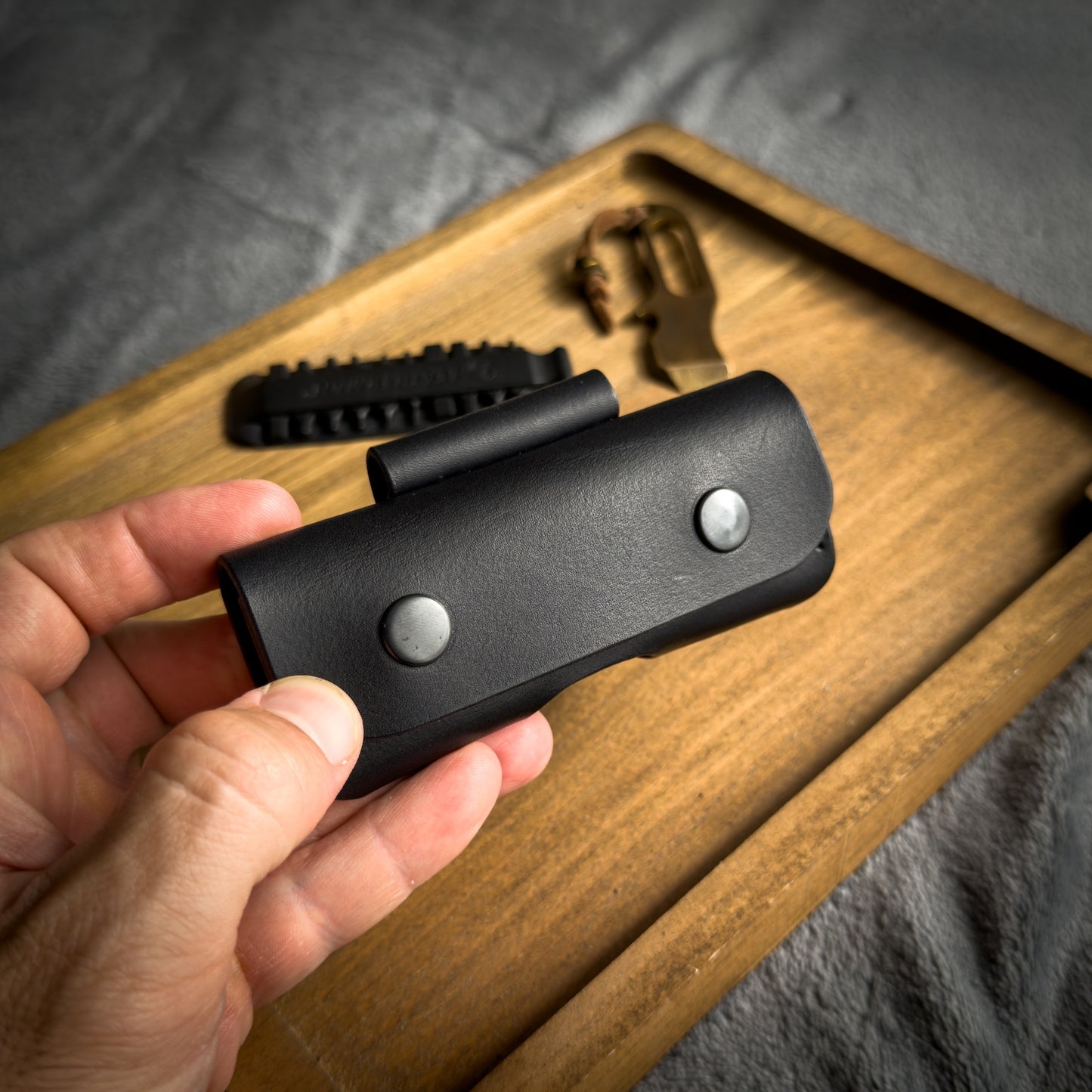 Leather Sheath for Leatherman Multitool (Wave+, Arc, Rebar, Skeletool, Charge+)