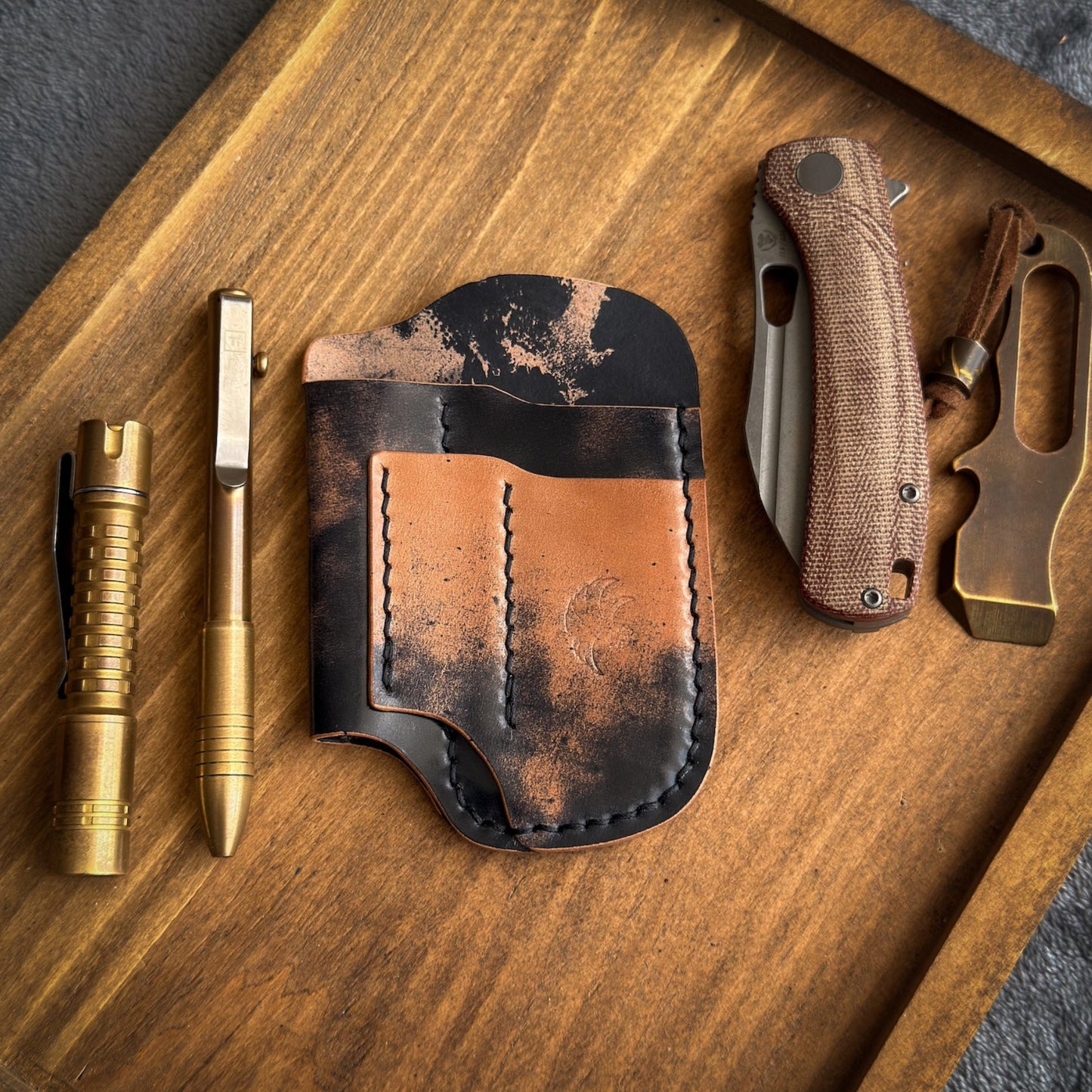 EDC-Taschen-Organizer aus Leder