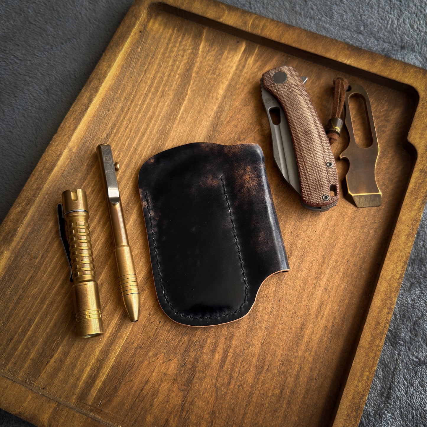 EDC-Taschen-Organizer aus Leder