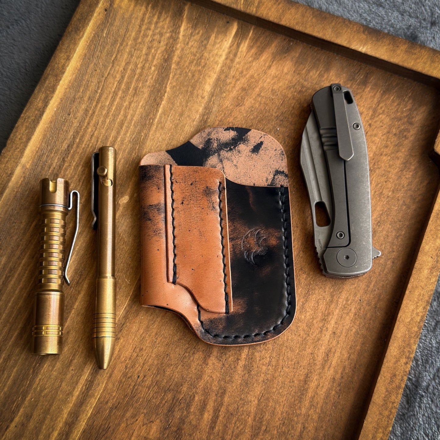 EDC-Taschen-Organizer aus Leder