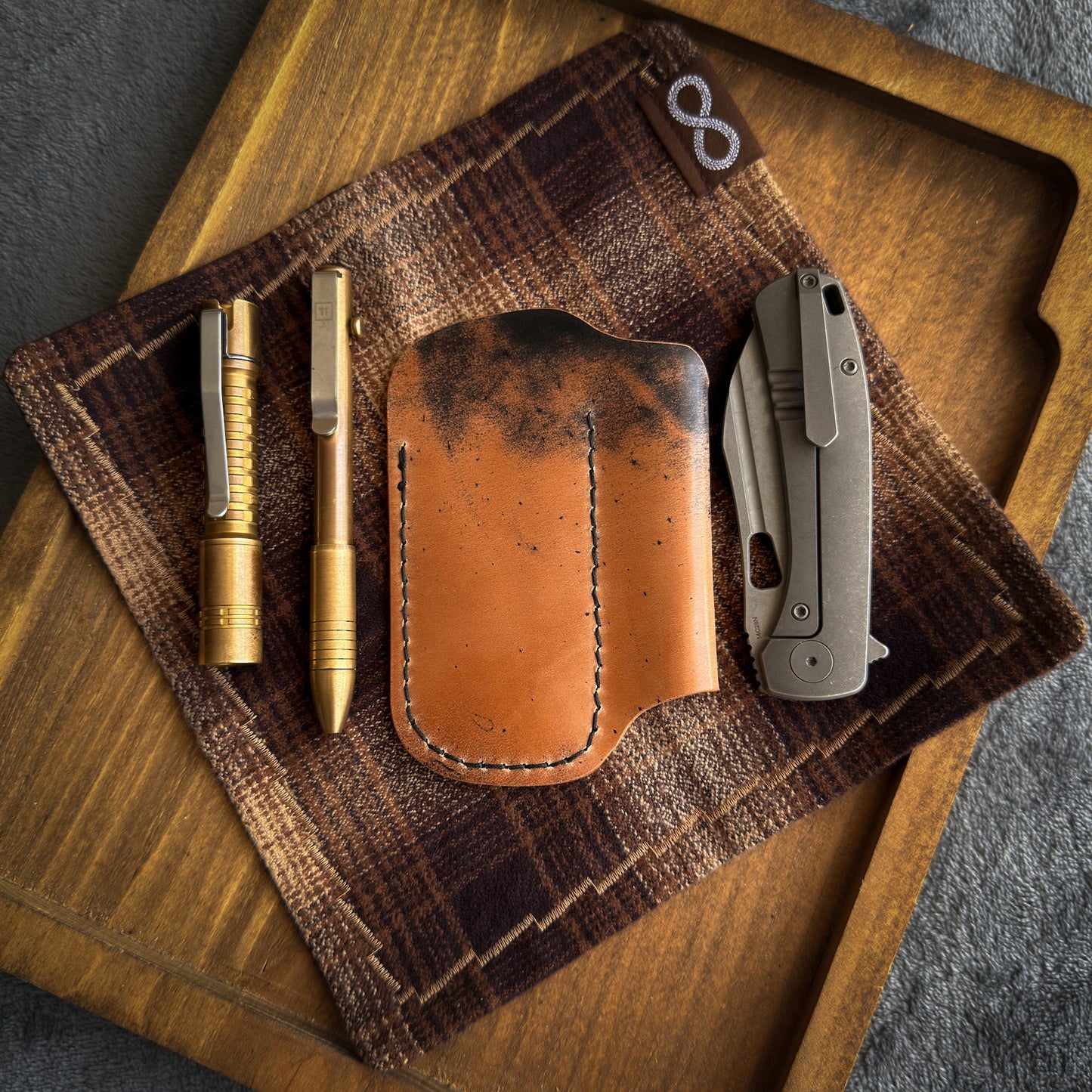 EDC-Taschen-Organizer aus Leder