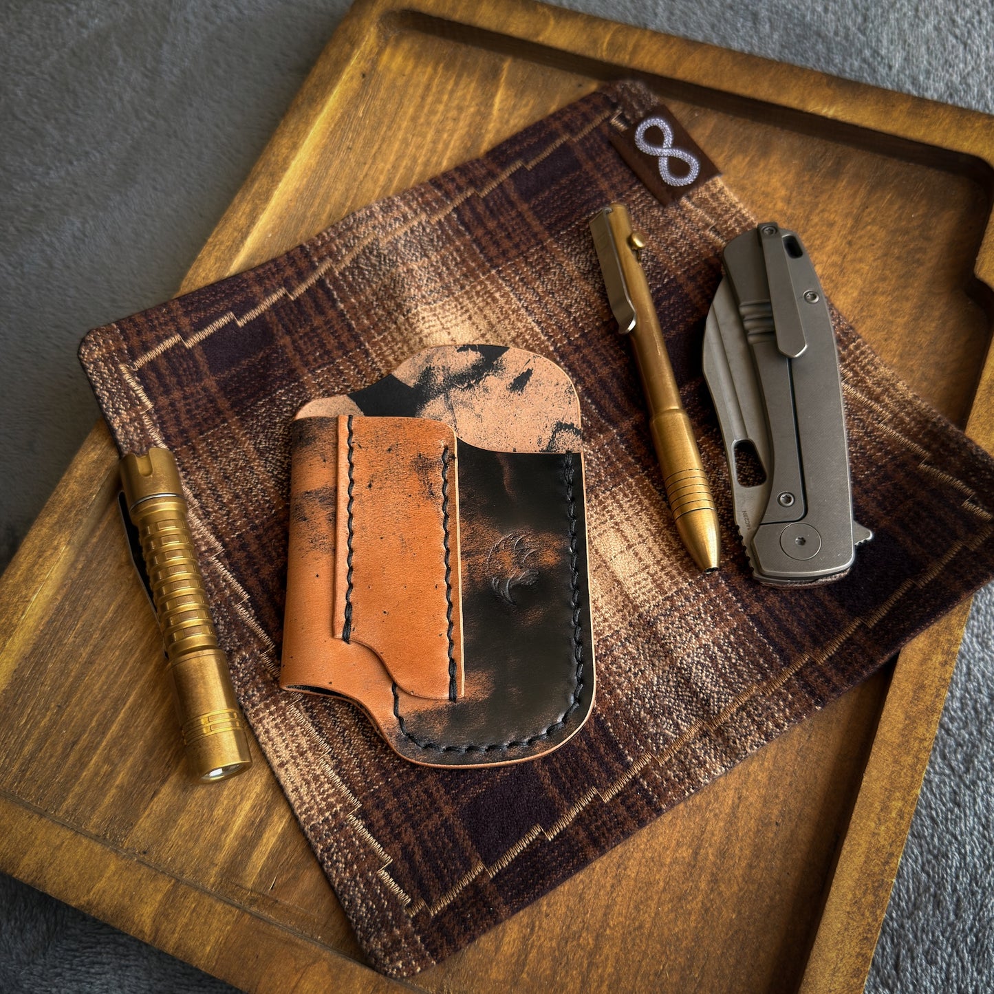 EDC-Taschen-Organizer aus Leder
