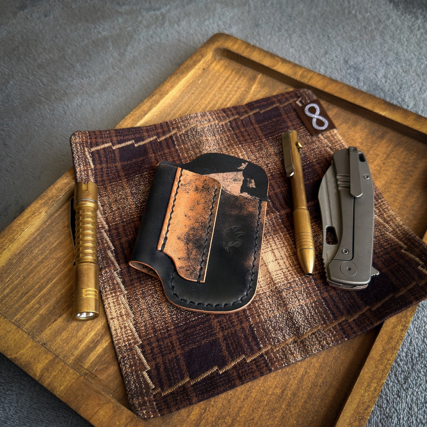 EDC-Taschen-Organizer aus Leder