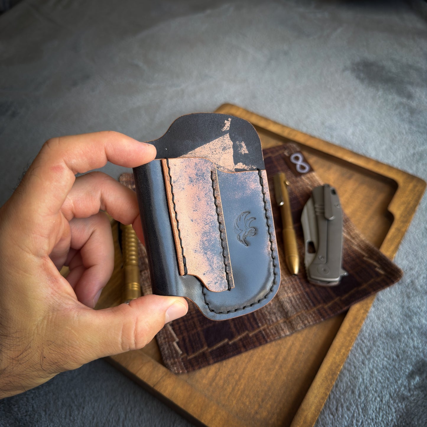 EDC-Taschen-Organizer aus Leder