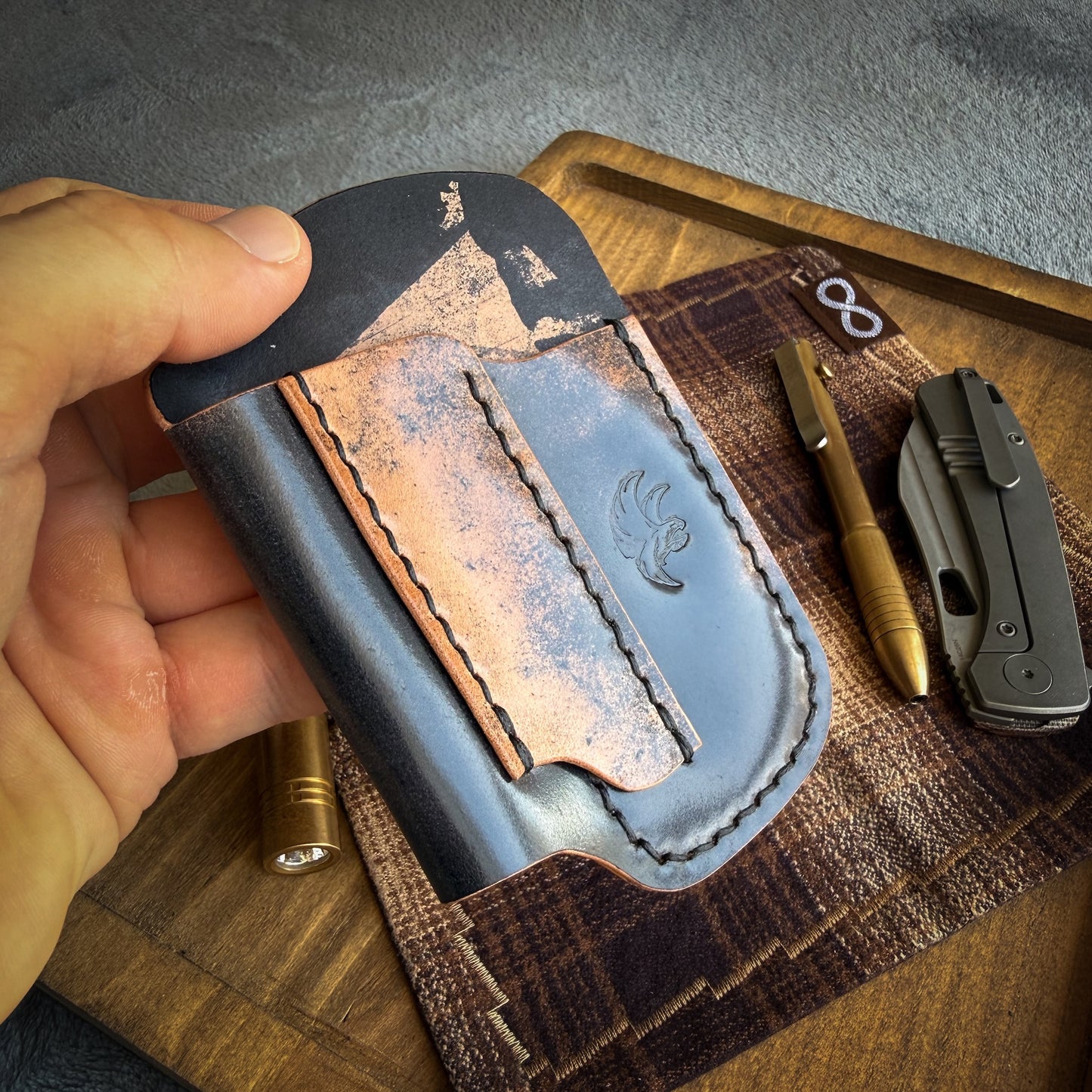EDC-Taschen-Organizer aus Leder