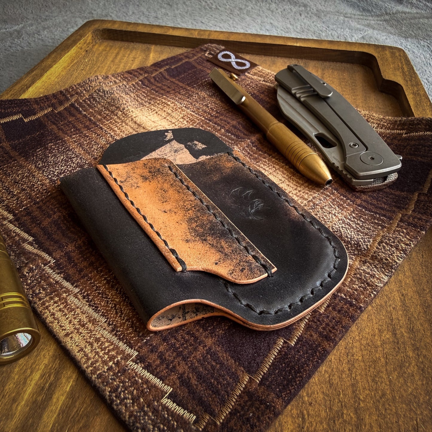 EDC-Taschen-Organizer aus Leder