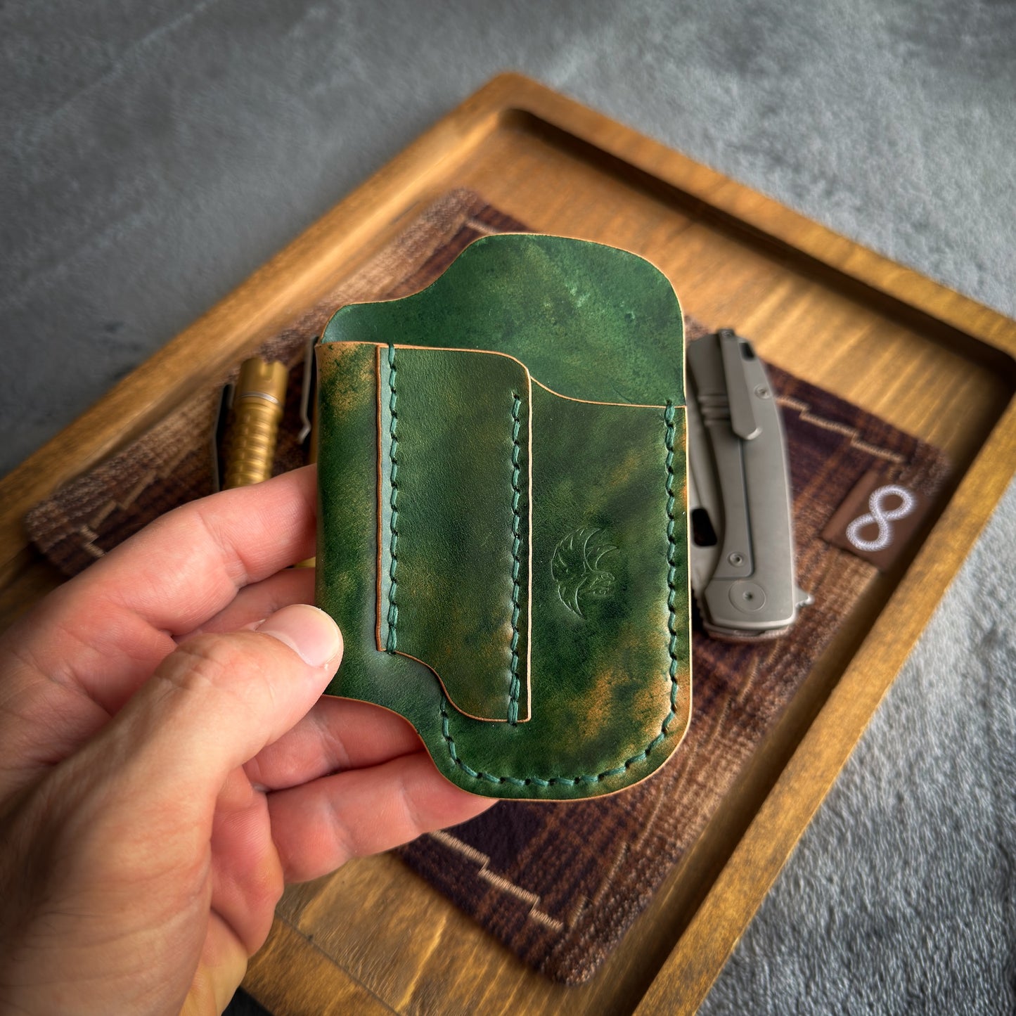EDC-Taschen-Organizer aus Leder