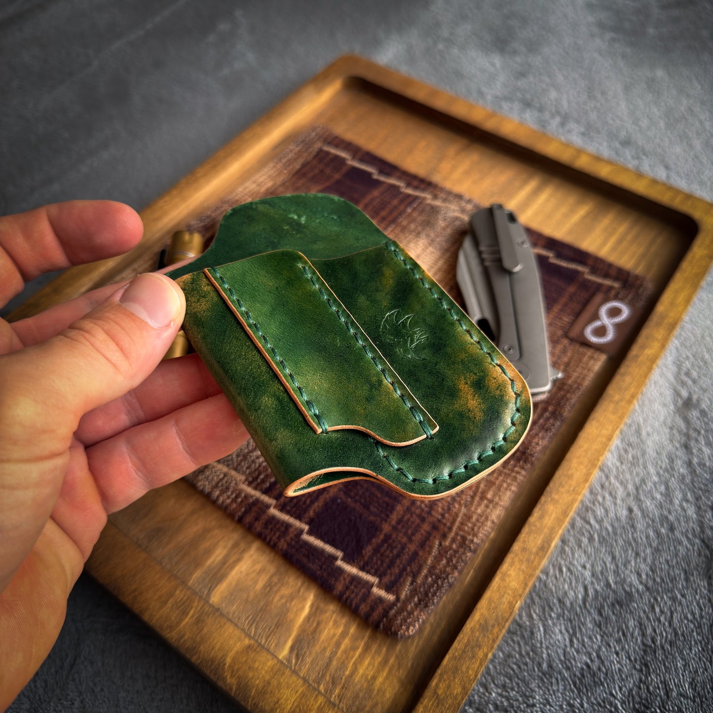 EDC-Taschen-Organizer aus Leder