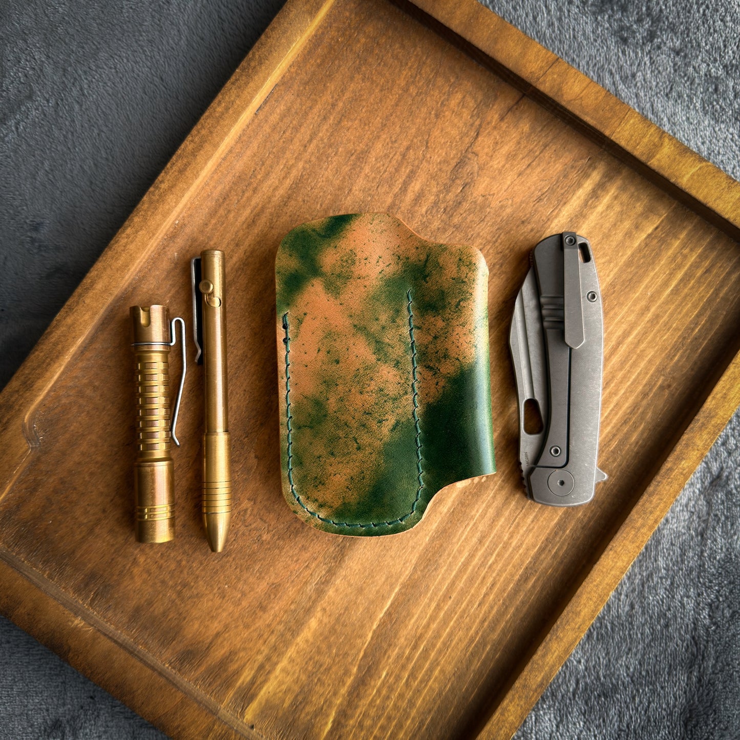 EDC-Taschen-Organizer aus Leder