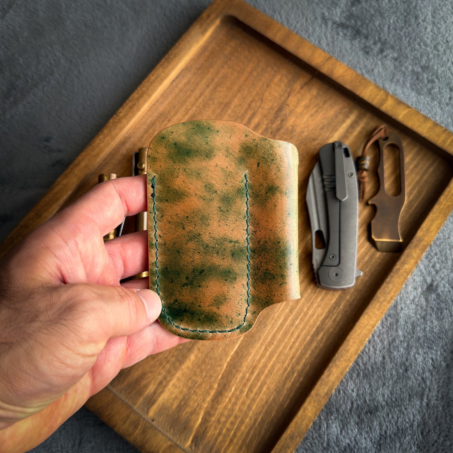 EDC-Taschen-Organizer aus Leder