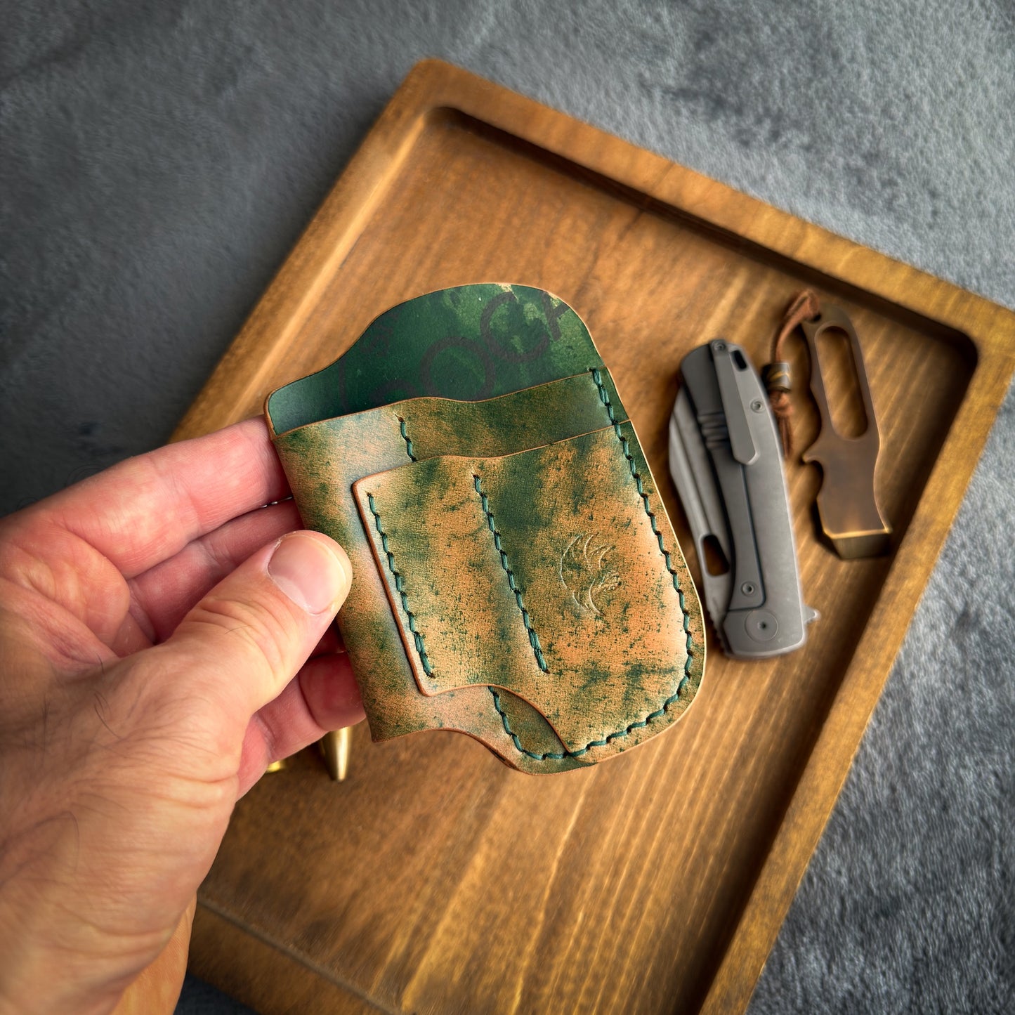 EDC-Taschen-Organizer aus Leder