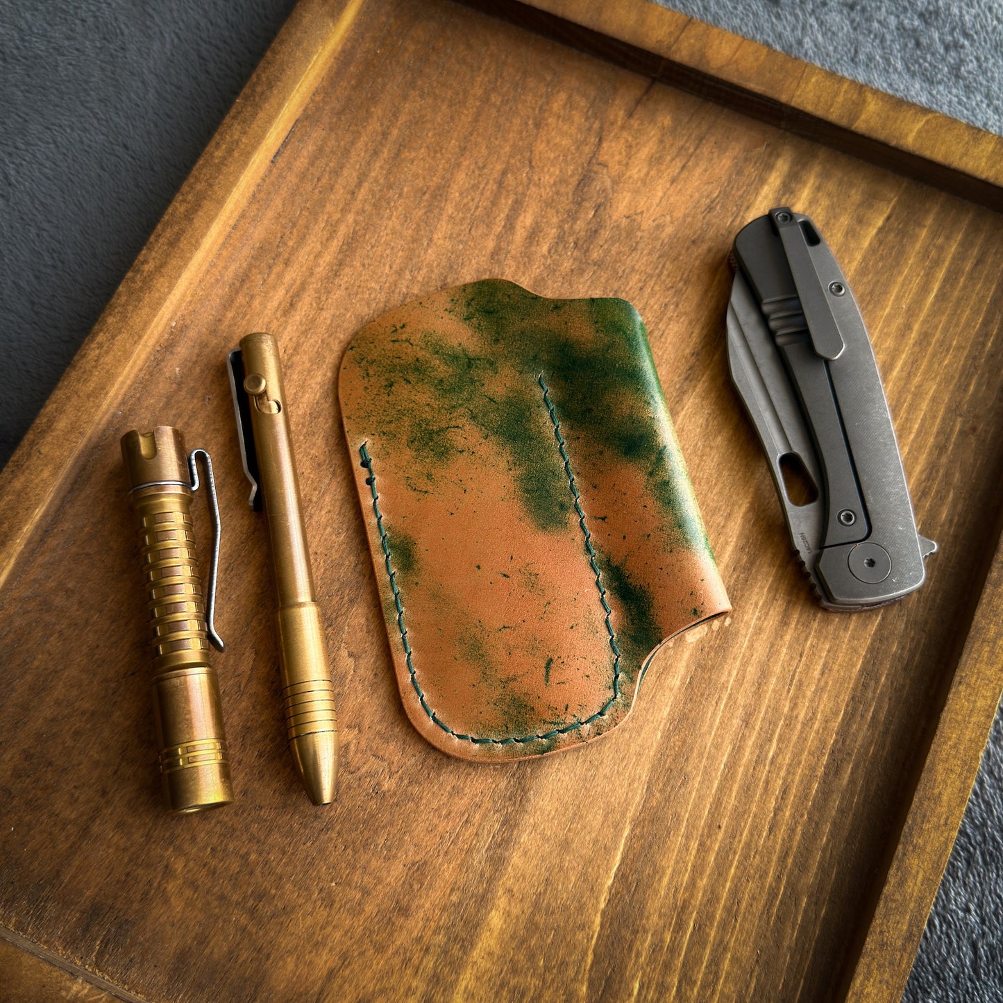 EDC-Taschen-Organizer aus Leder