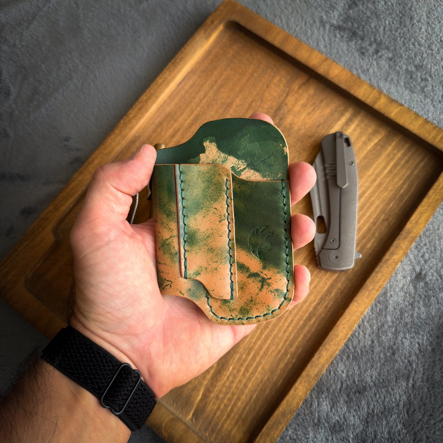EDC-Taschen-Organizer aus Leder
