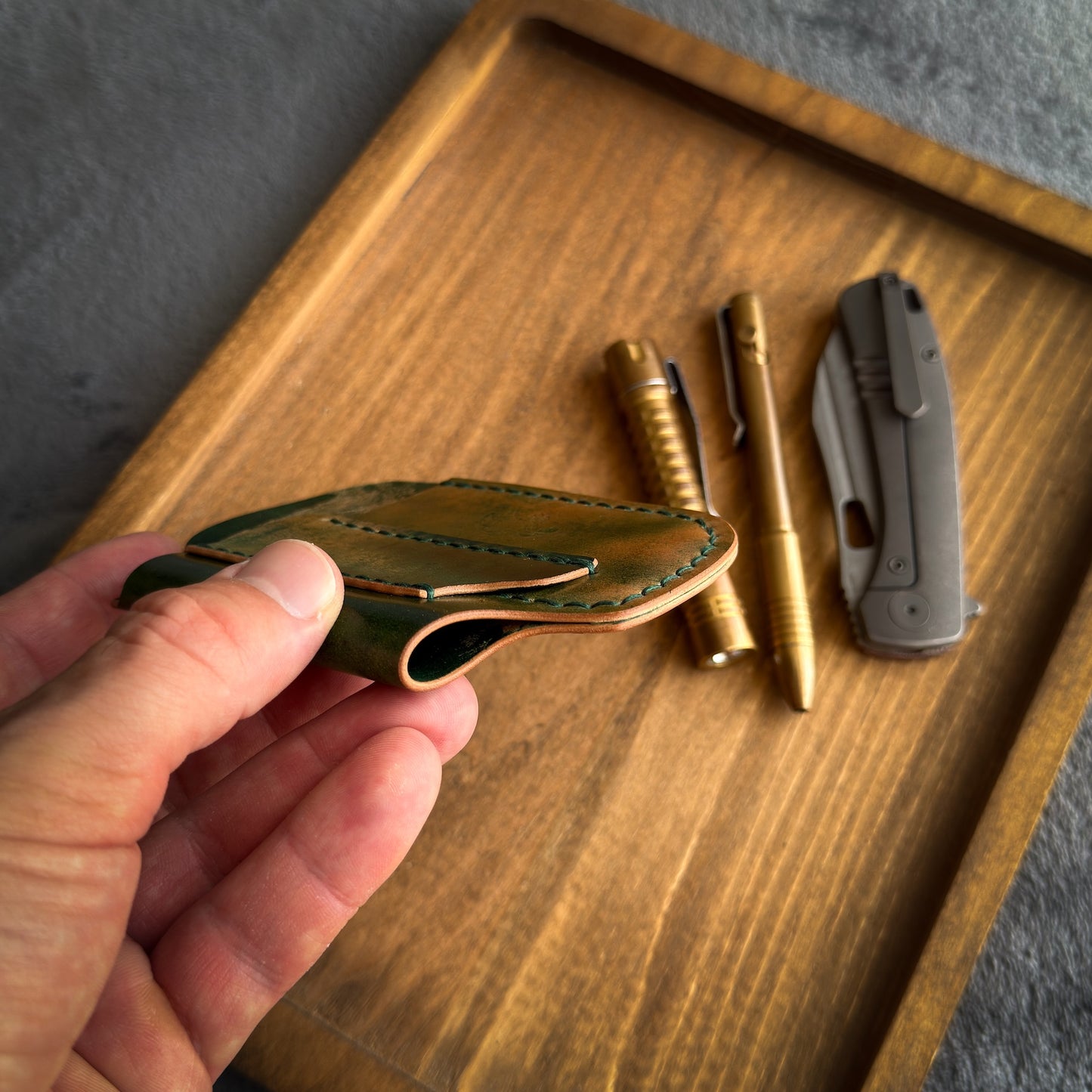 EDC-Taschen-Organizer aus Leder