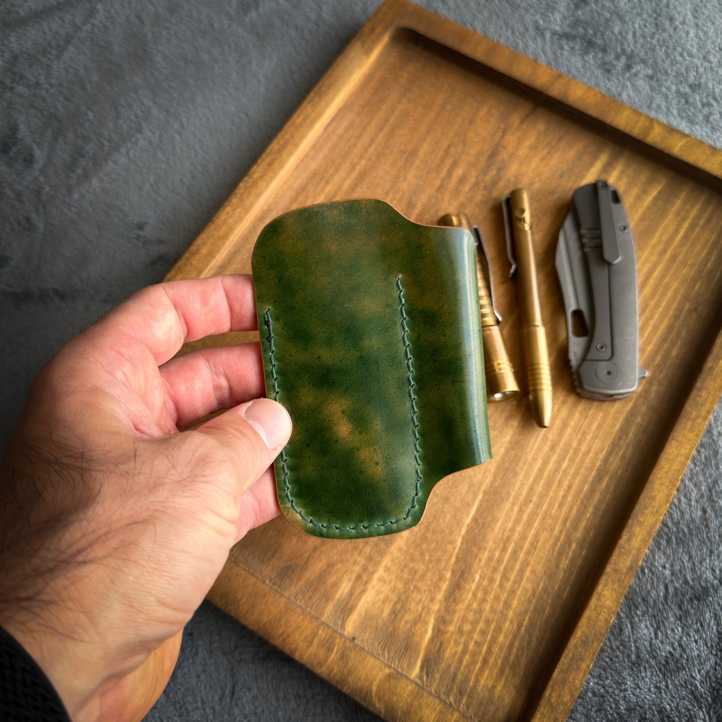 EDC-Taschen-Organizer aus Leder