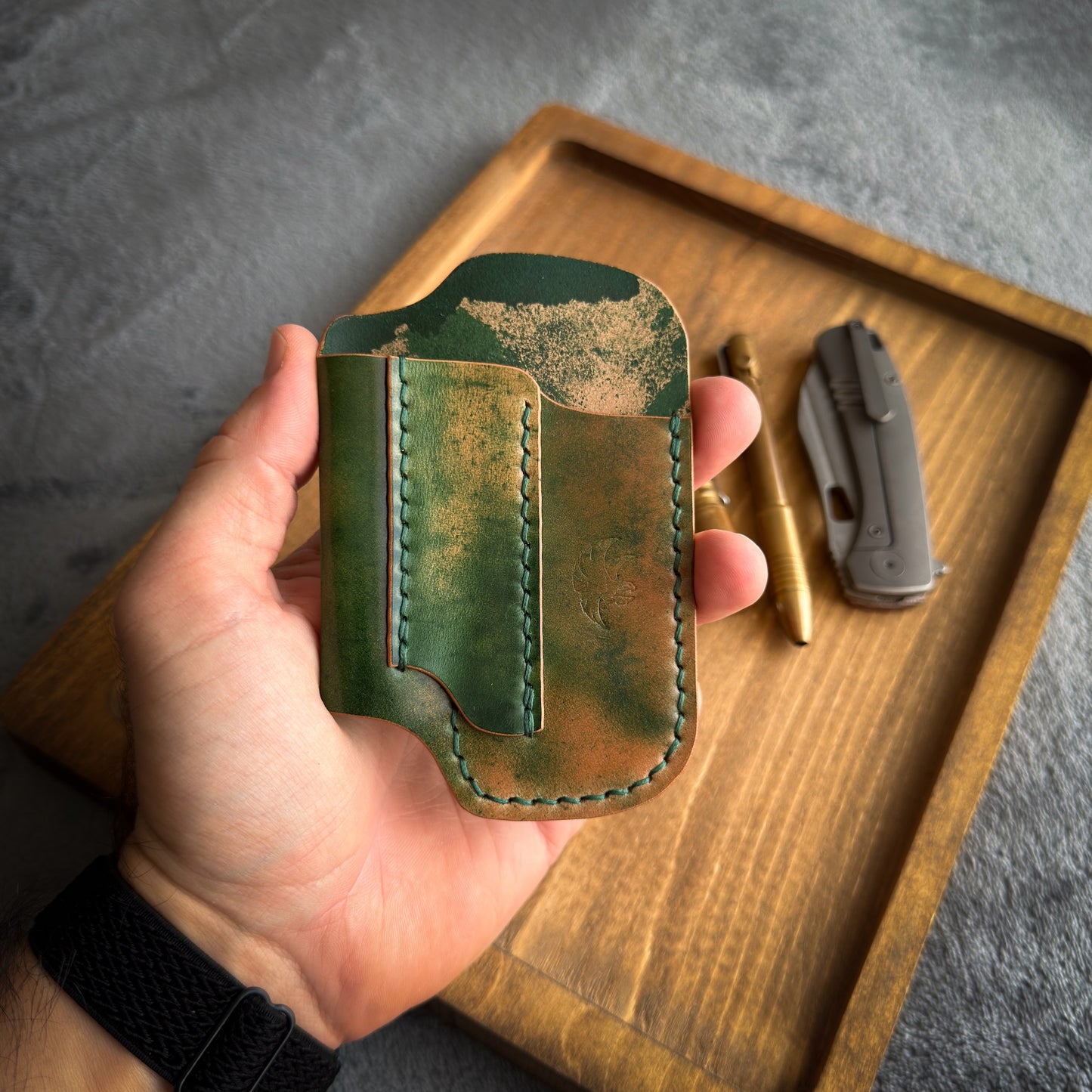 EDC-Taschen-Organizer aus Leder