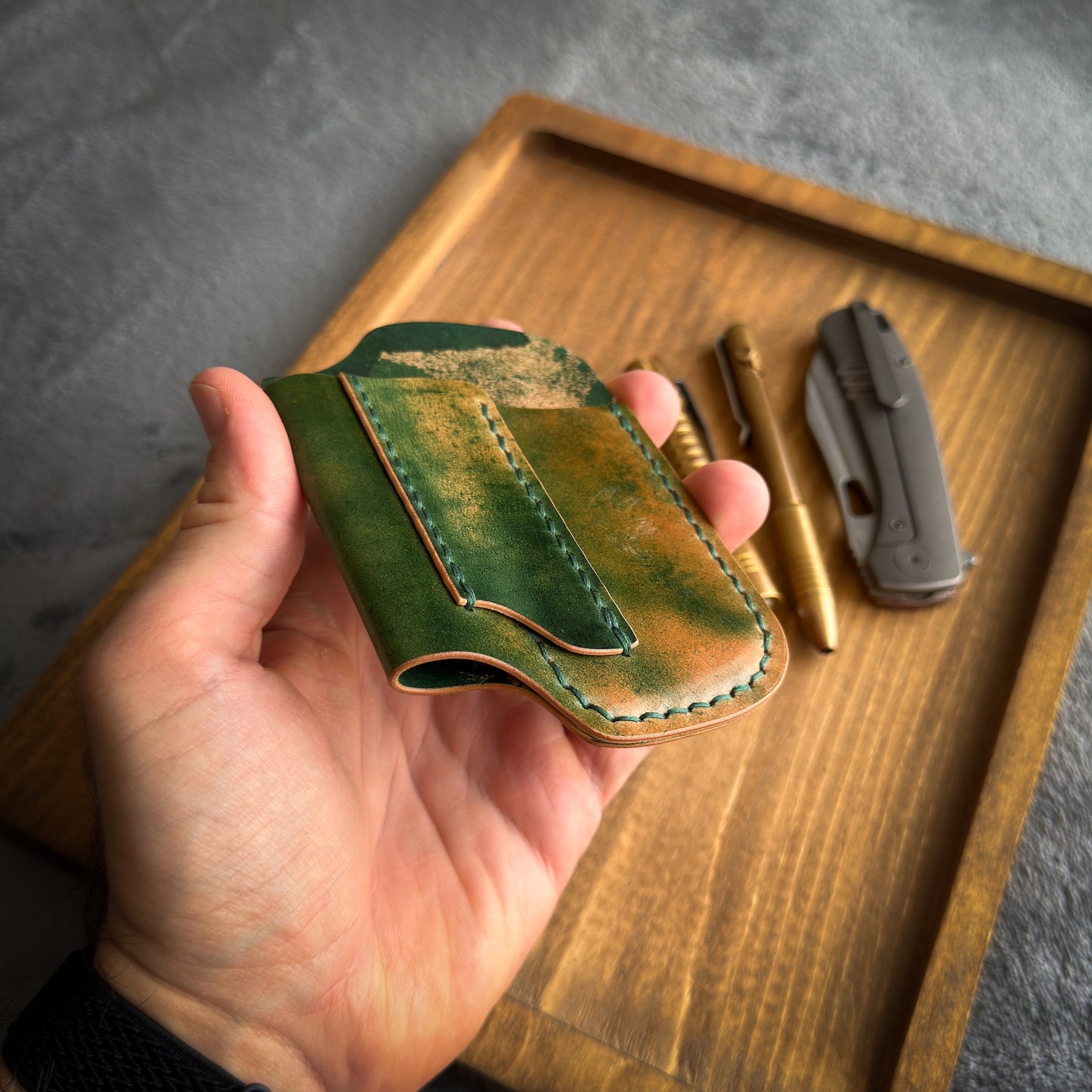 EDC-Taschen-Organizer aus Leder