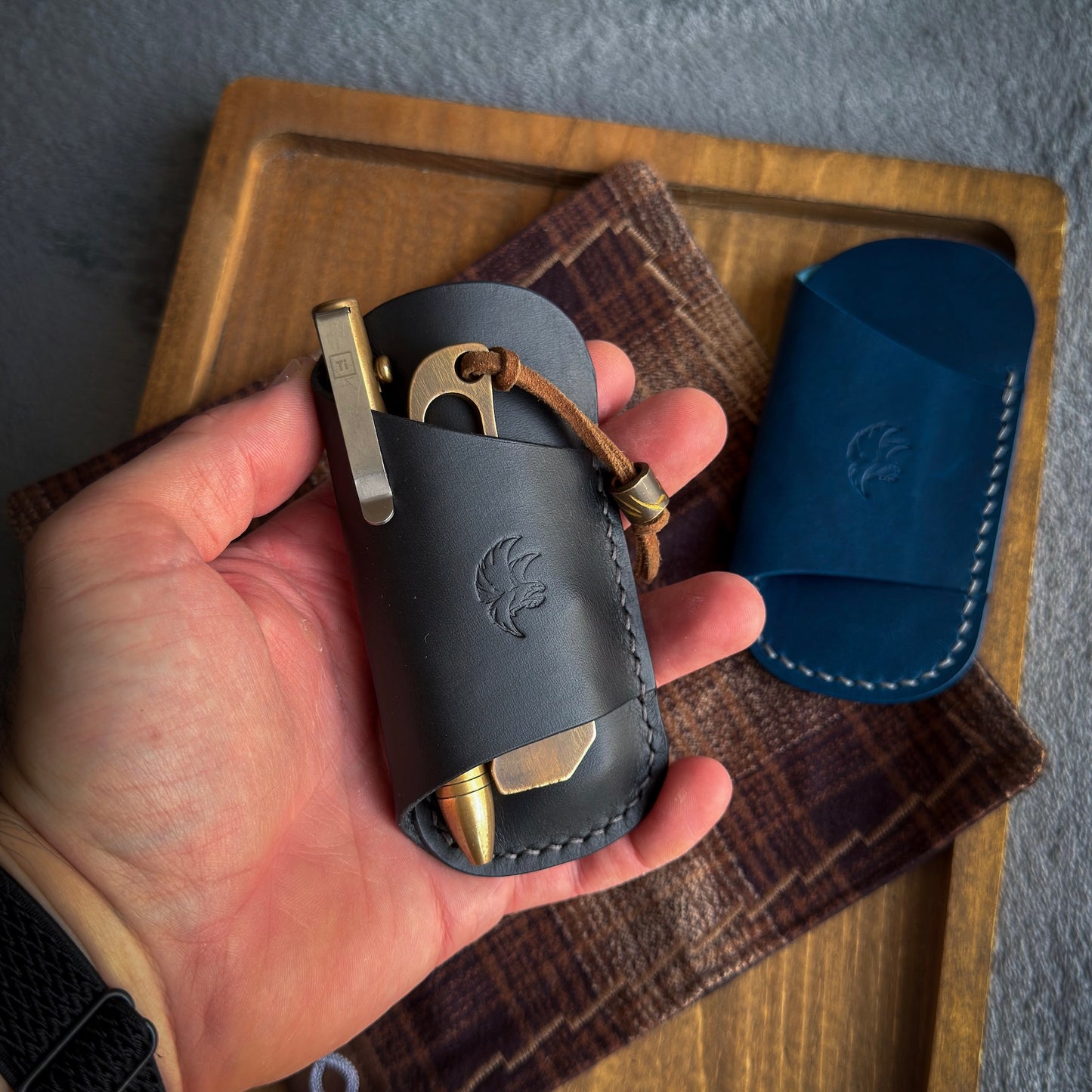 EDC Pocket Organizer for Knife, Pen & Prybar Tool