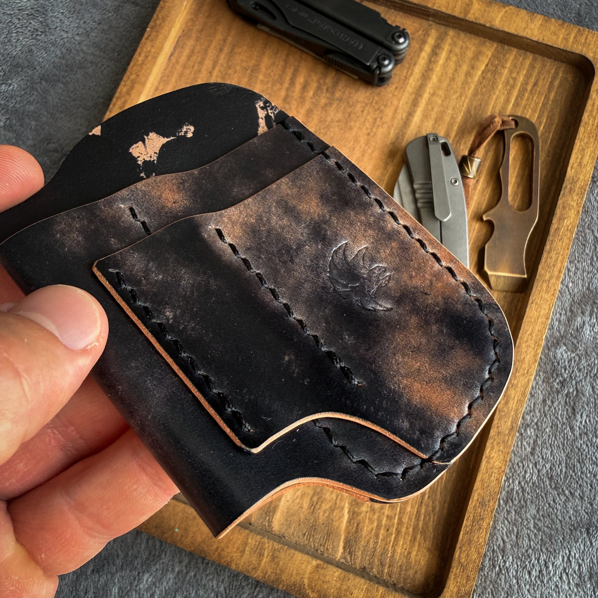 EDC-Taschen-Organizer aus Leder