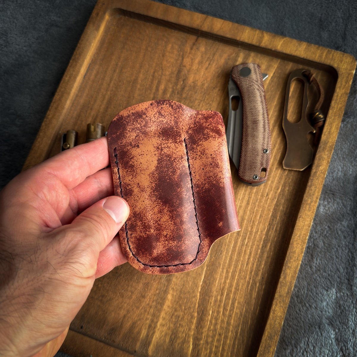 EDC-Taschen-Organizer aus Leder