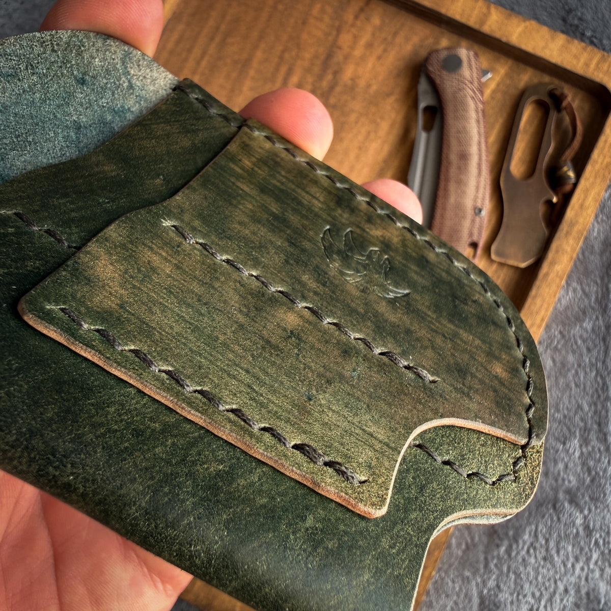 EDC-Taschen-Organizer aus Leder