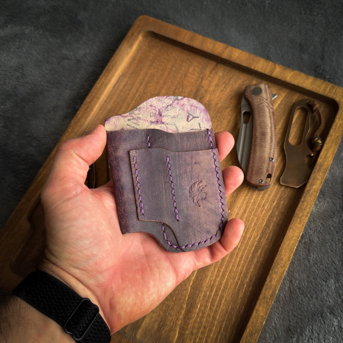 EDC-Taschen-Organizer aus Leder