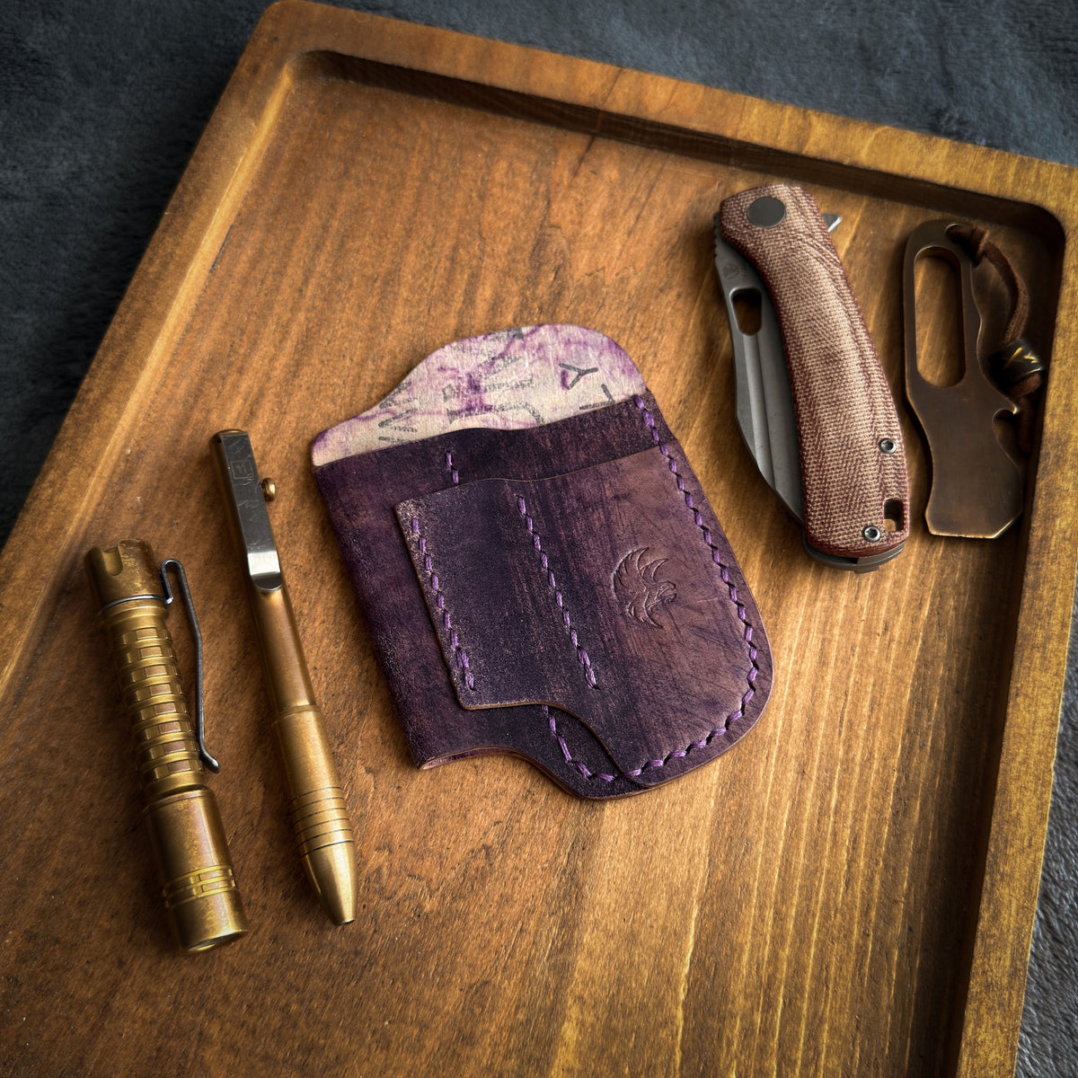 EDC-Taschen-Organizer aus Leder