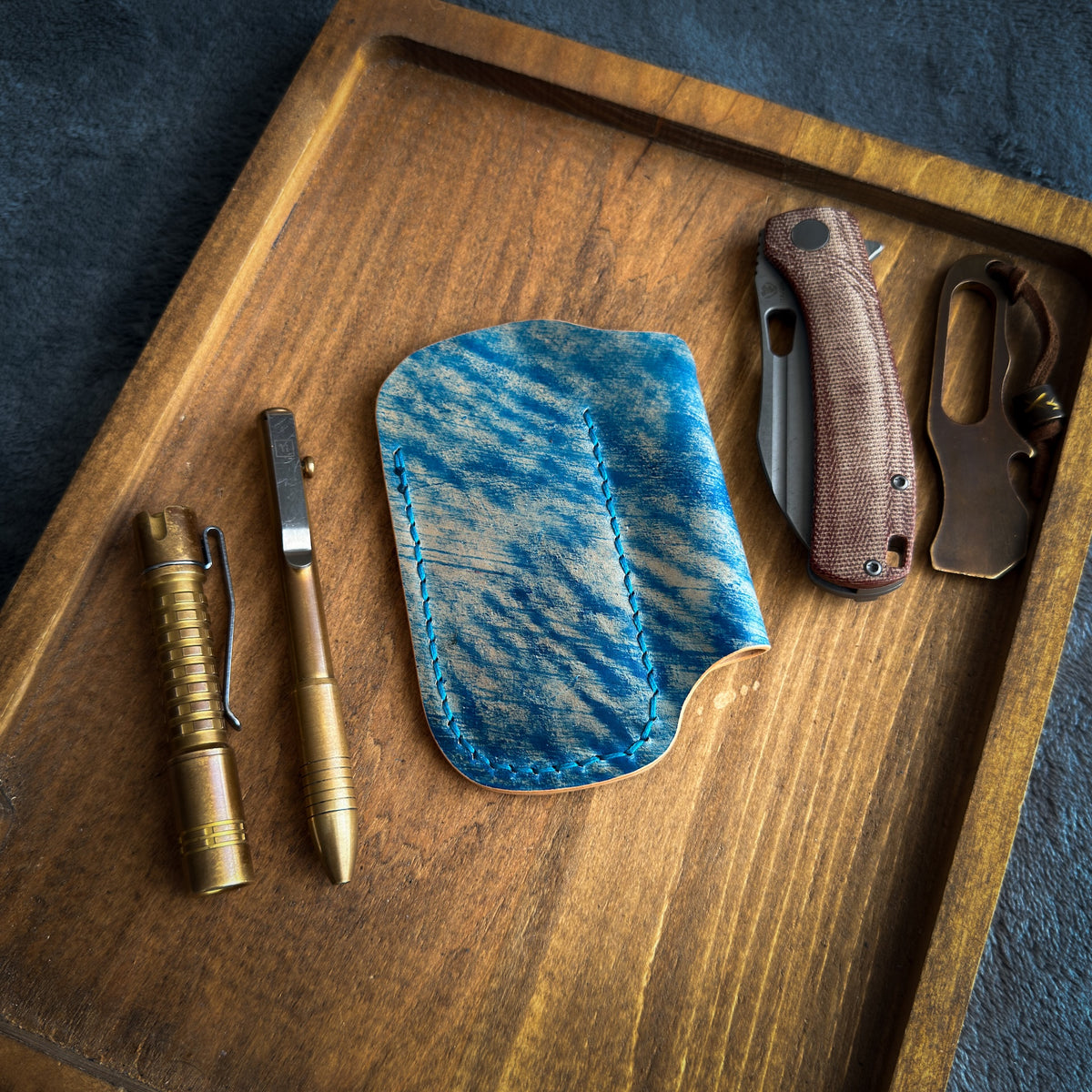 EDC-Taschen-Organizer aus Leder