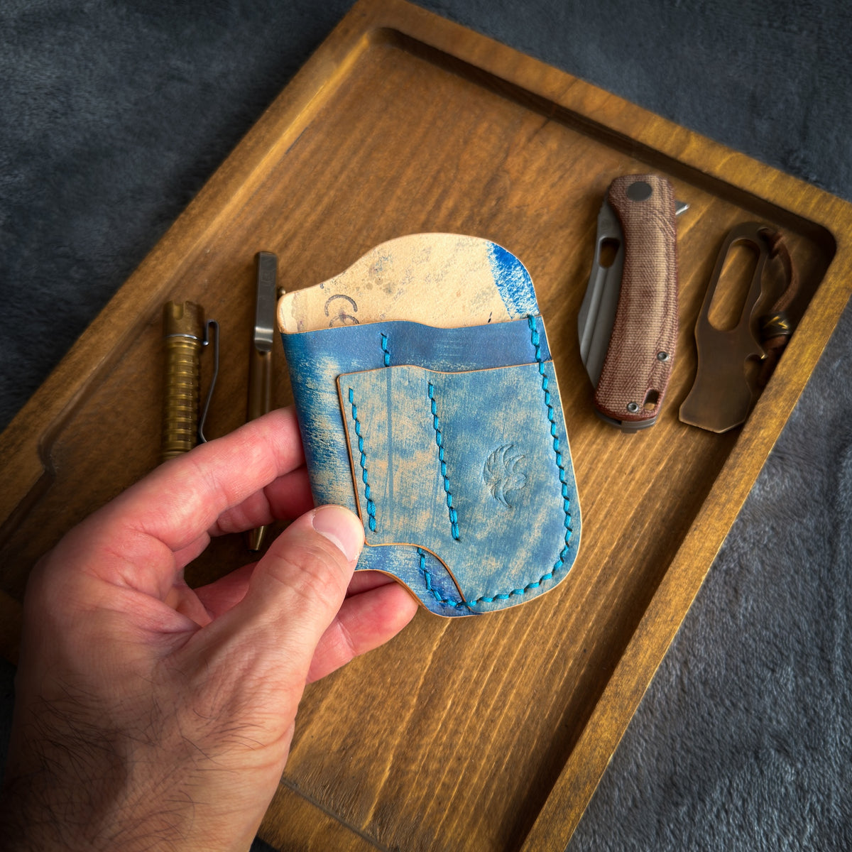 EDC-Taschen-Organizer aus Leder