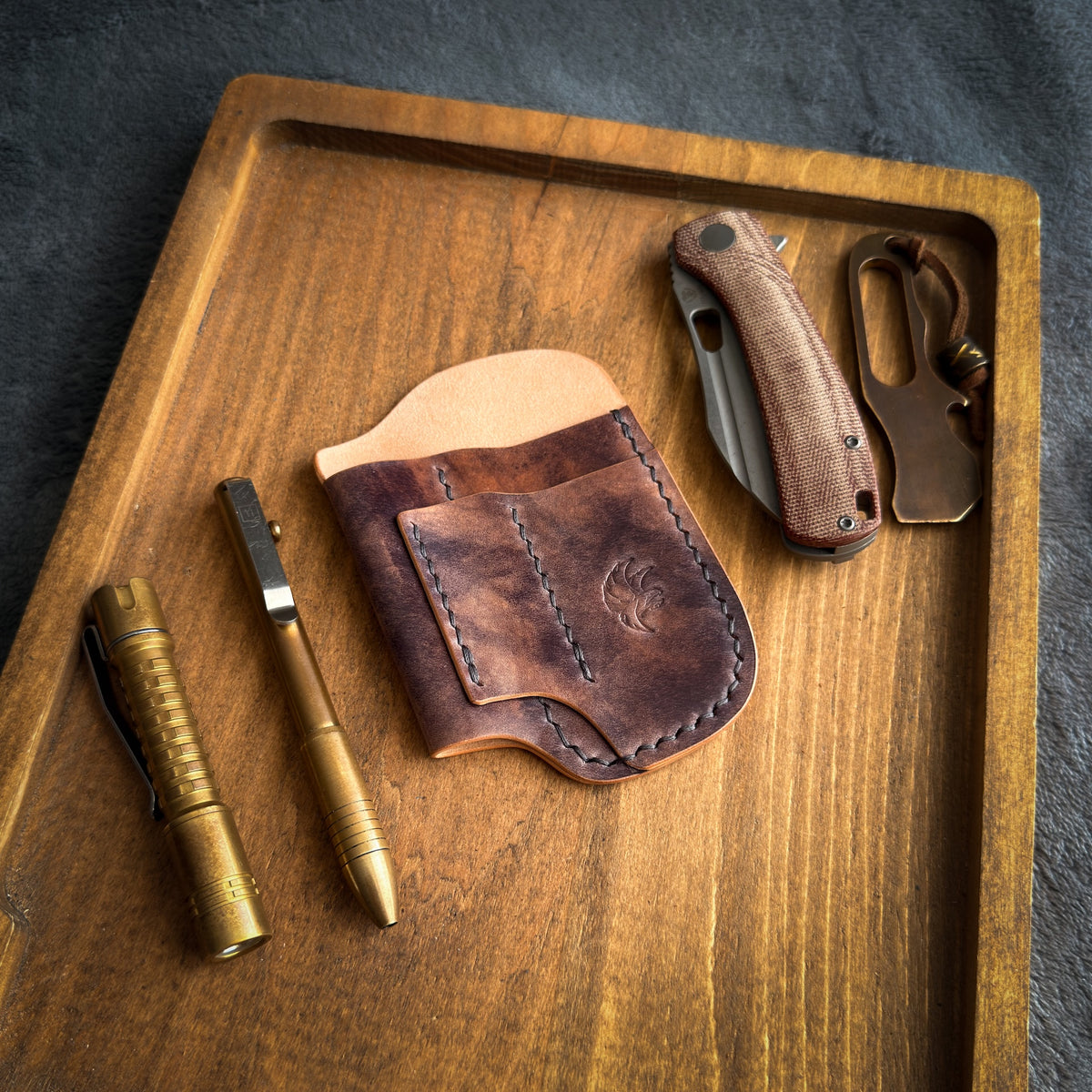 EDC-Taschen-Organizer aus Leder