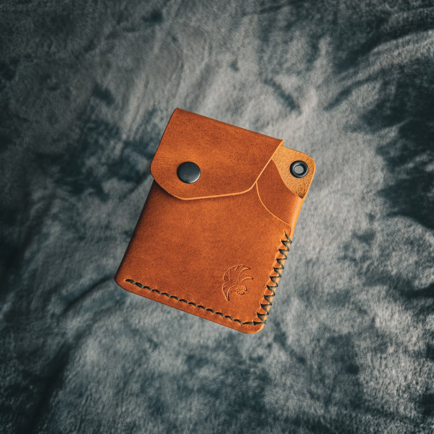 Handgemachte minimalistische Lederbrieftasche