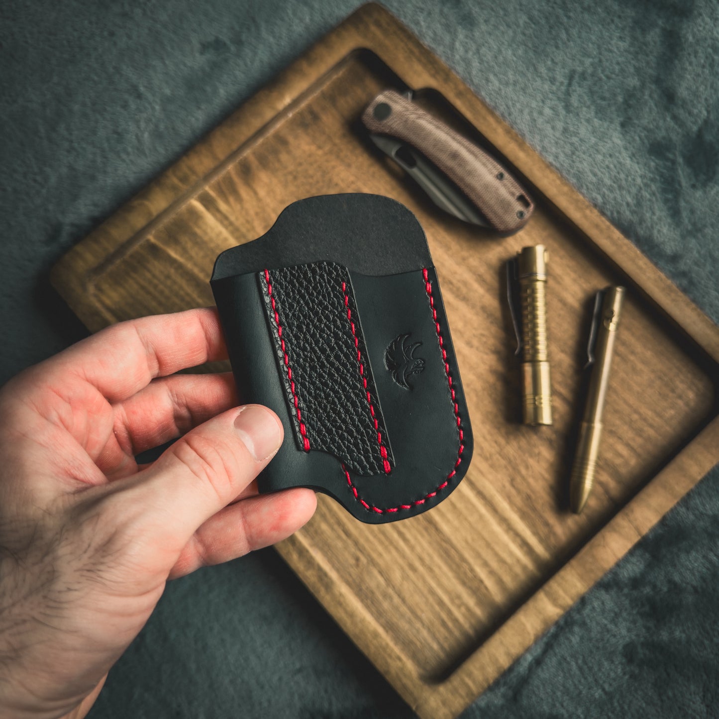 EDC-Taschen-Organizer aus Leder