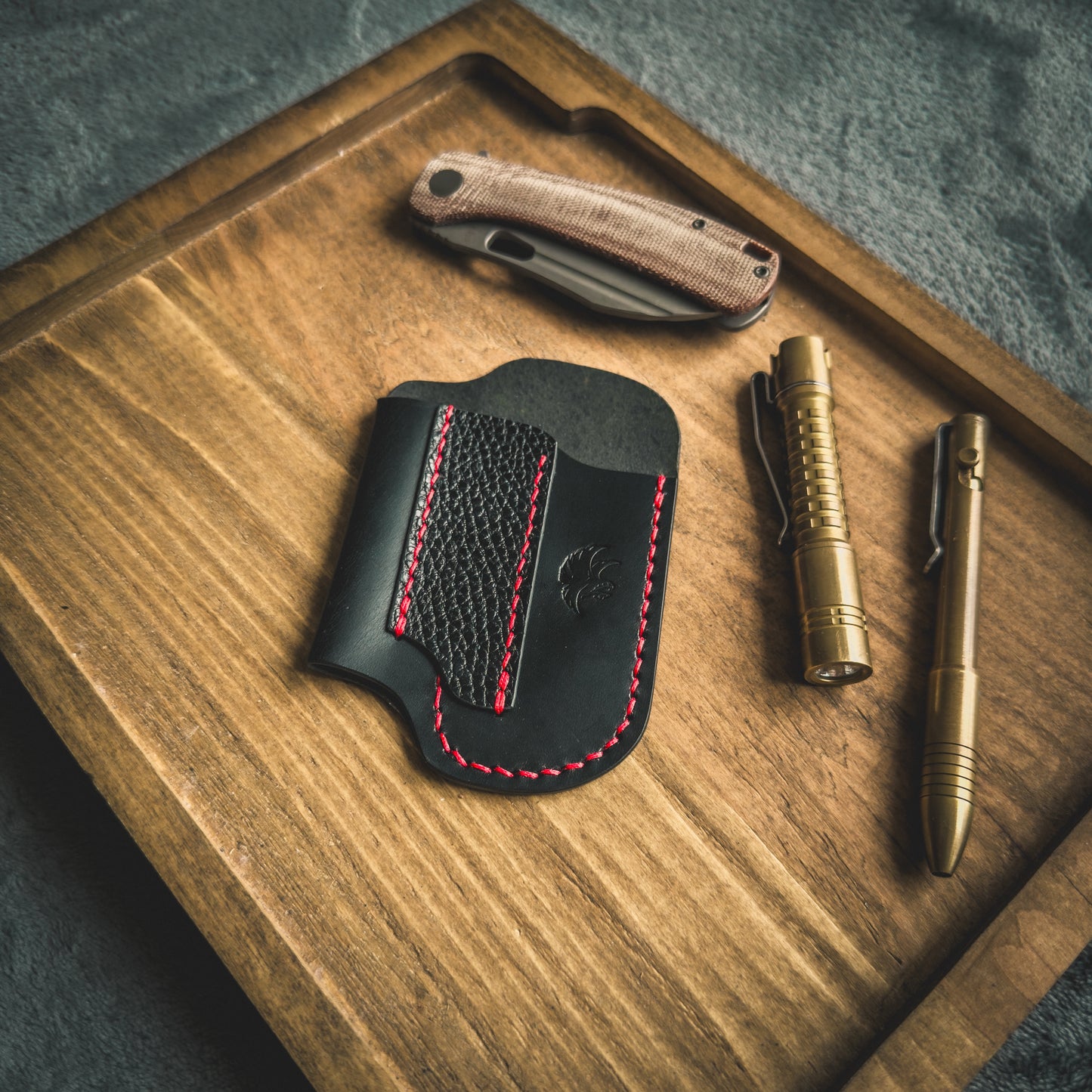 EDC-Taschen-Organizer aus Leder