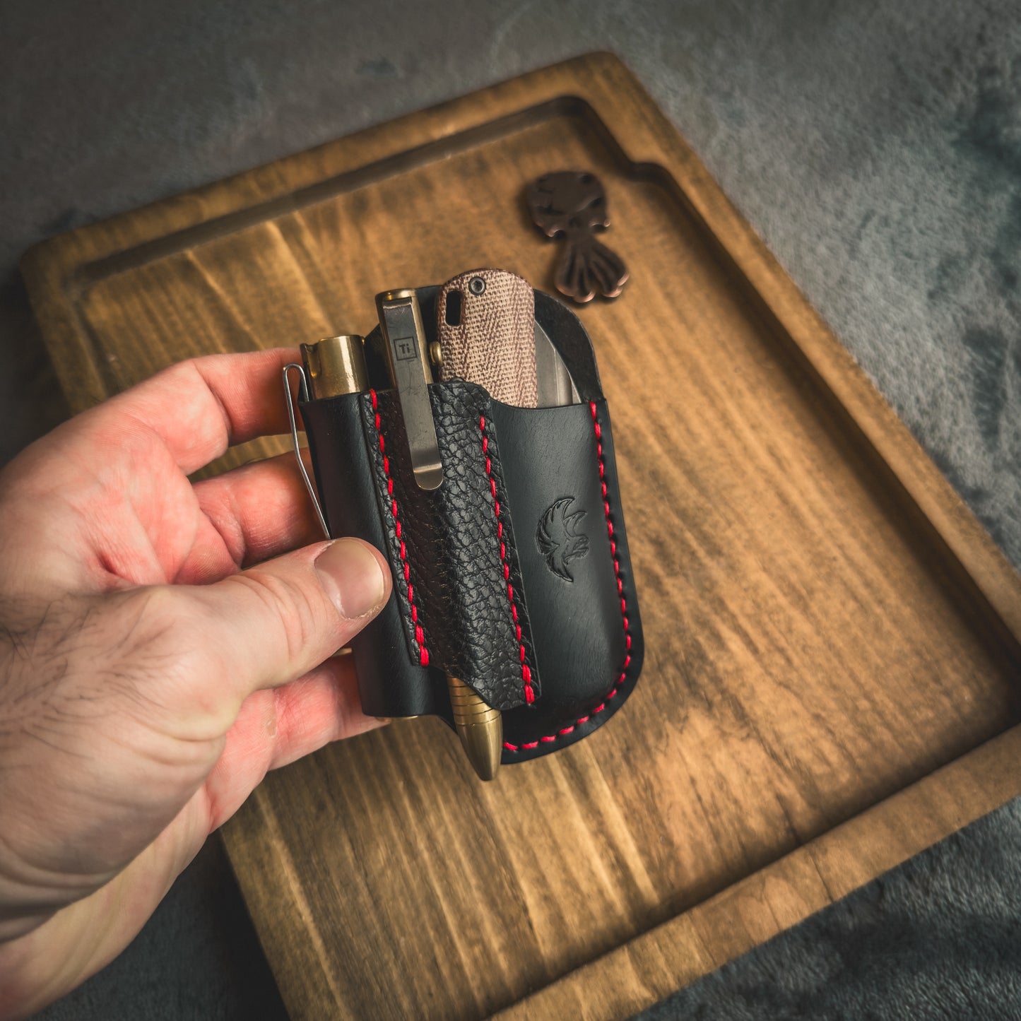 EDC-Taschen-Organizer aus Leder