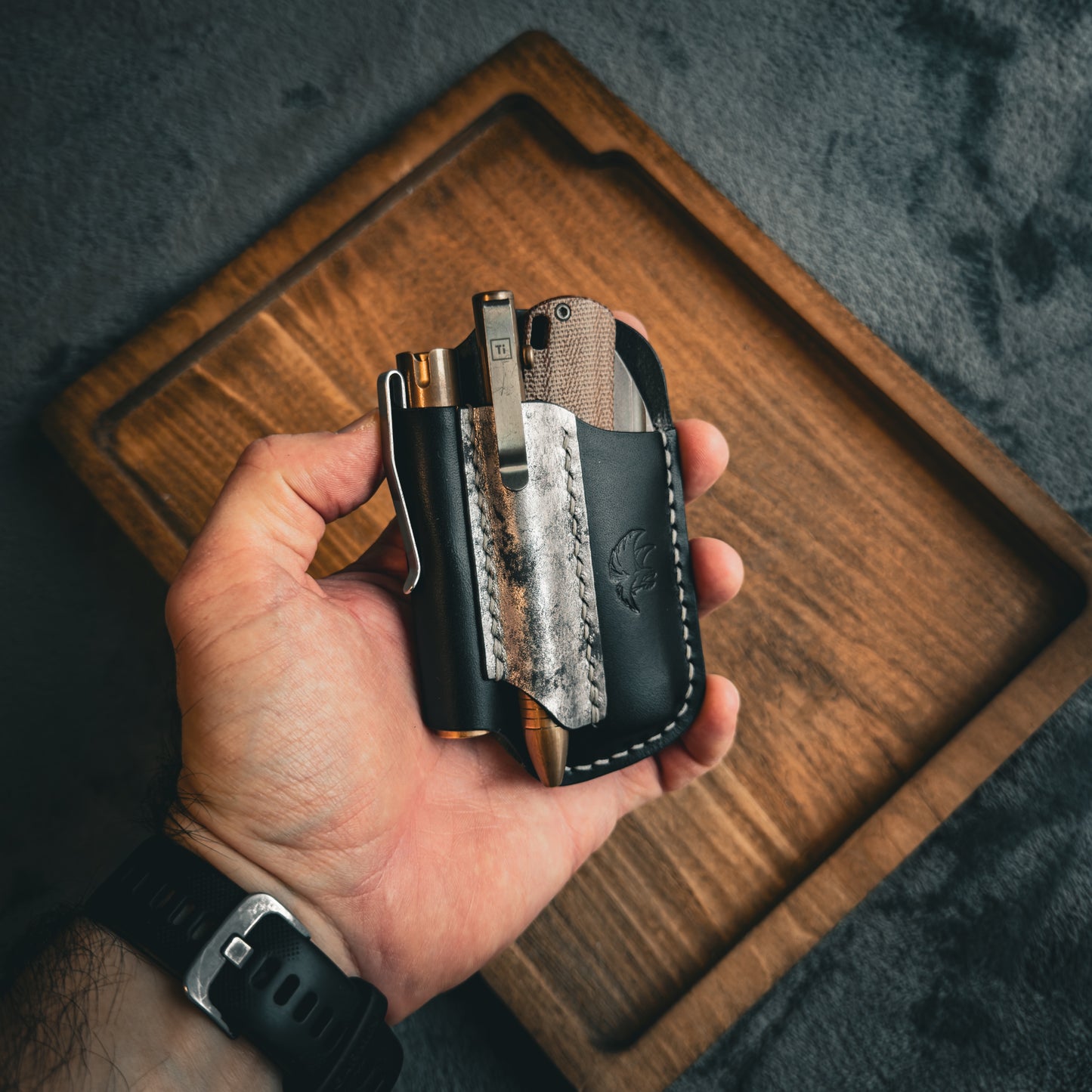 EDC-Taschen-Organizer aus Leder